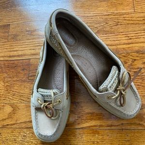 Gold Sparkle Sperry Boat Shoes